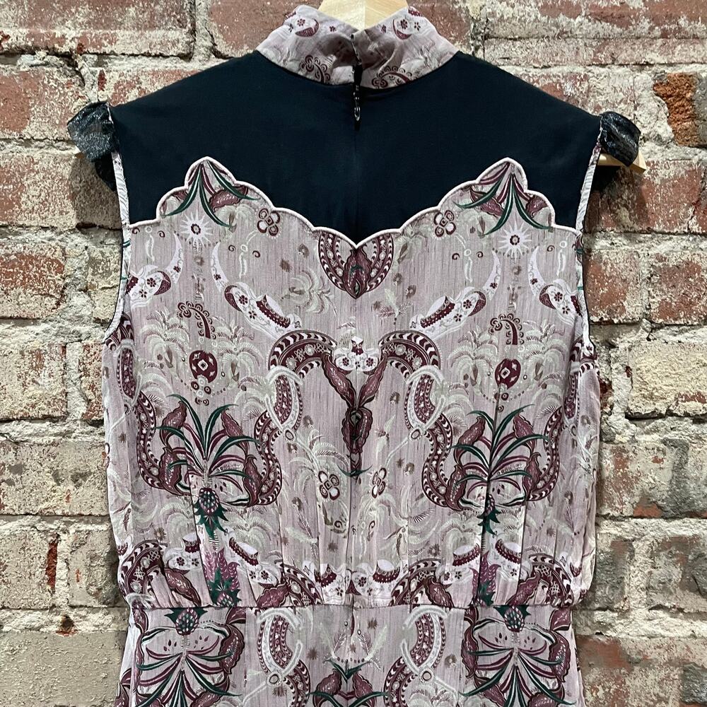 Saloni Isla Scallop Dress - Sleeves Altered - Size 4 - Picture 6 of 9
